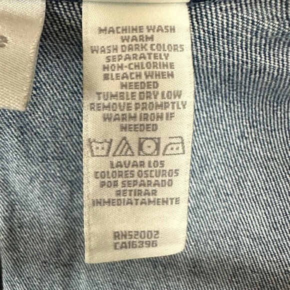 Vintage 90s Y2K Liz Claiborne Denim Blazer Size Small Jean Jacket Preppy Classic - Picture 11 of 12